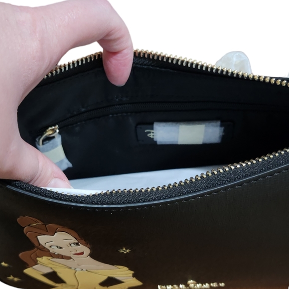 🆕Disney X Kate Spade Beauty And The Beast Convertible Crossbody and Card Holder - Picture 11 of 17